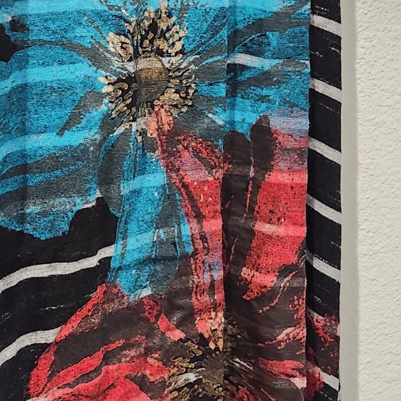 Vintage Y2K Arden B Floral and Striped Zipper Back XS Tank Top - Picture 5 of 7